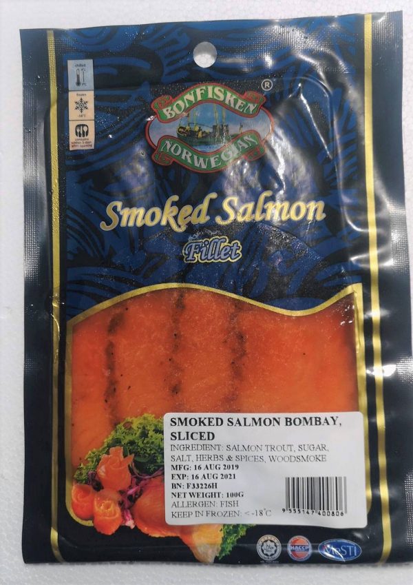 Smoked Salmon Bombay 1080x1528 1 I FRESHEST MARKETING SDN BHD Smoked Salmon 100gm iFresh2u! Online Seafood Delivery From Sekinchan to your Doorstep. We supply complete range of local seafood, meat, chicken, vegetables, fruits and many more.