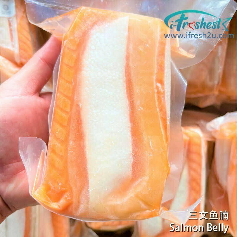 Salmon Belly 500gm I Freshest Marketing Sdn Bhd 